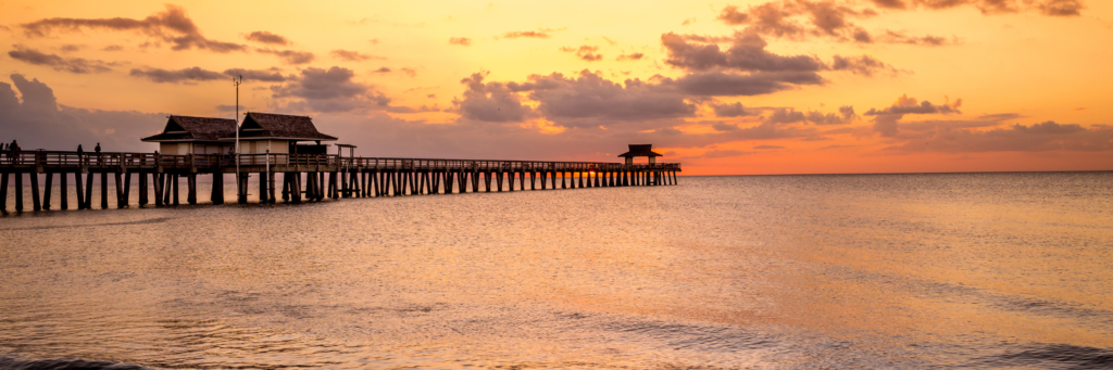 sunset naples pier